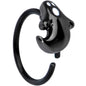 20G 5/16 Black Plated Howling Ghost Halloween Nose Hoop