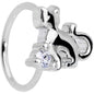 20G 5/16 Clear CZ Gem Elegant Cat Nose Hoop