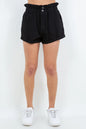 American Bazi High Waist Paper Bag Shorts