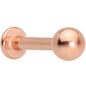 14G 5/16 Rose Gold Tone Simple Labret Monroe Tragus