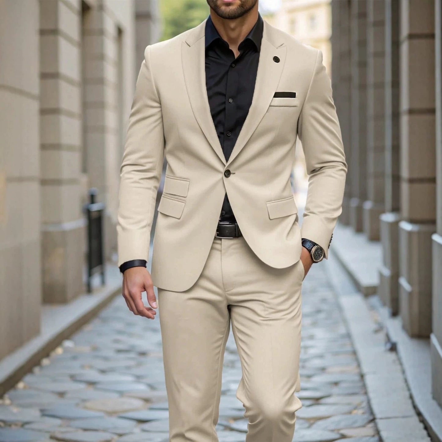 Mens Light Business Evening Suit