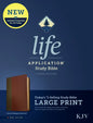KJV Life Application Study Bible, Third Edition, Large Print (Leatherlike, Brown/Mahogany, Red Letter) - Imitation Leather