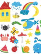 Story paper: for writing and drawing, colourful illustration cover - Paperback