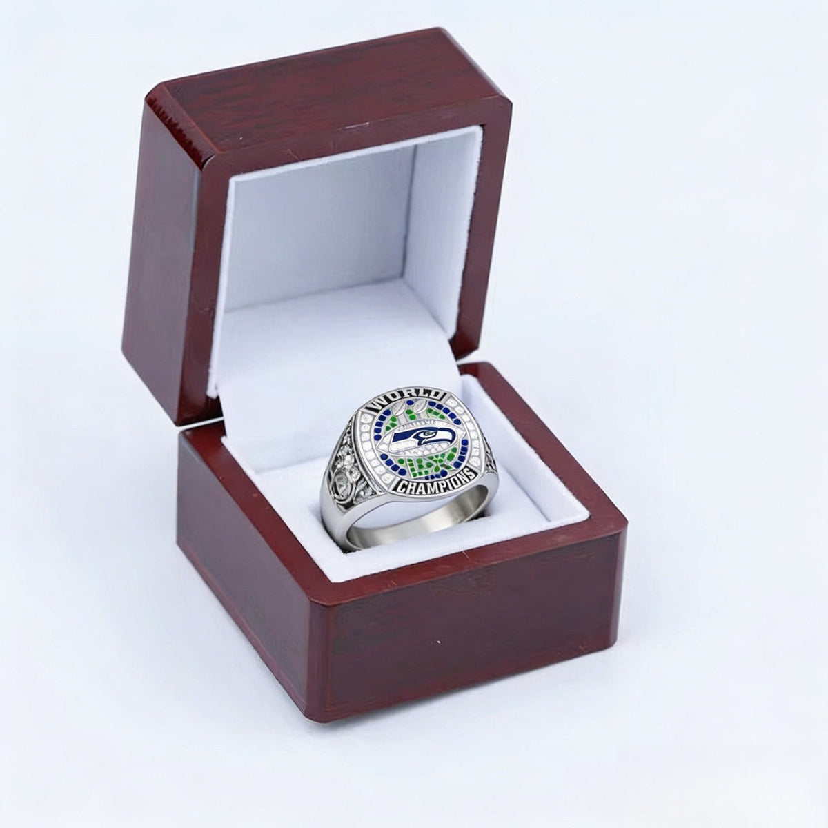 New 2025 Seahawks Championship Ring – Super Bowl 60 Fan Replica Ring
