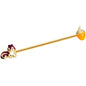 14G Gold Tone Squirrel Acorn Industrial Barbell 38mm