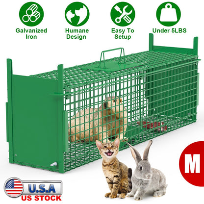 40in Live Animal Trap Cage - Humane Catch & Release