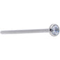 20G 3/4 Clear CZ Gem Grade 23 Titanium Fishtail Nose Ring 2.5mm