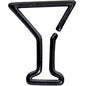 16G 5/16 Black Plated Bottoms Up Wine Glass Closure Ring