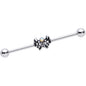 14G Aurora Gem Angel Wings Christmas Industrial Barbell 38mm
