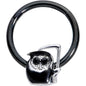 16G 3/8 Black Gem Grim Reaper Halloween Hinged Segment Ring