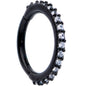 16G 5/16 Clear CZ Gem Black Plated Hinged Segment Ring