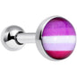 16G 1/4 Pink Red Lesbian Pride Cartilage Tragus Earring