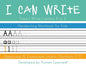 I Can Write: Uppercase and Lowercase Letter Handwriting Workbook - Paperback