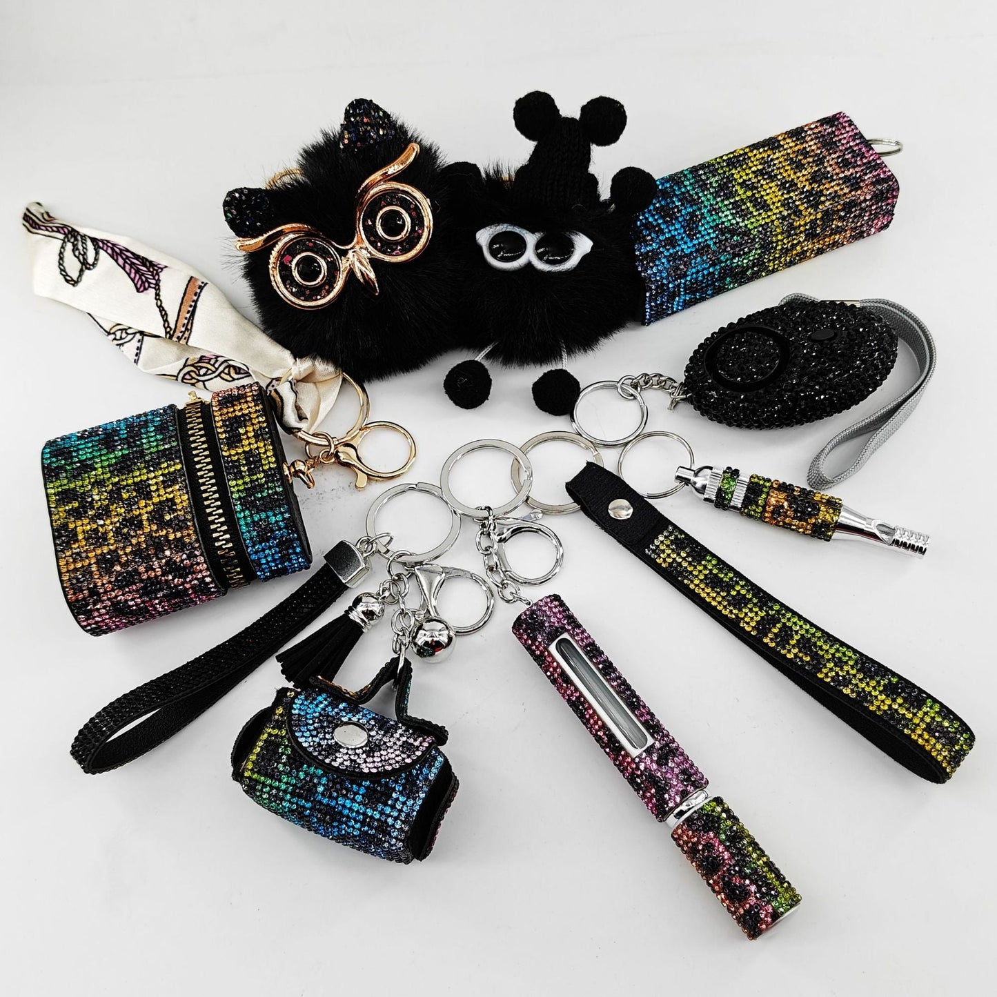 9-Piece Multi-Functional Keychain For Self-Defense