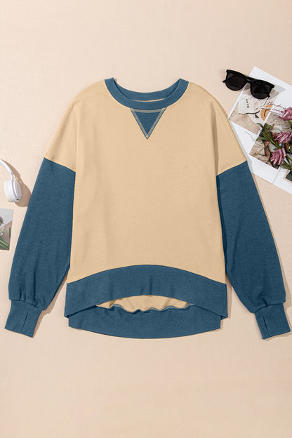 Women's Contrast Crewneck Sweatshirt