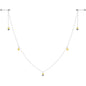 14G 9/16 Yellow Flower Bee Dangle Nipple Chain