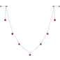 14G 9/16 Red Rose Flower Valentine Dangle Nipple Chain