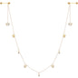 14G 9/16 Clear Gem Gold Tone Butterfly Dangle Nipple Chain