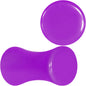 Purple Acrylic Saddle Plug Set 8G to 00G
