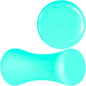 Aqua Acrylic Saddle Plug Set 8G to 00G
