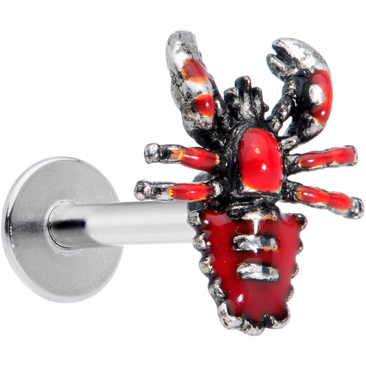 16G 5/16 Atlantic Red Lobster Labret Monroe Tragus