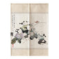 Chinese Fabric Door Partition Half Curtain Feng Shui