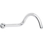 20G Clear 1.5mm Grade 23 Titanium Press Fit Left Side Nose Screw