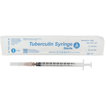 Dynarex Tuberculin Non-Safety Syringe - Luer Slip (1000 Count)