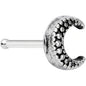 20G 5/16 Textured Crescent Moon Nose Bone