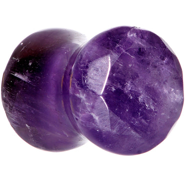 0G Purple Amethyst Saddle Plug Set
