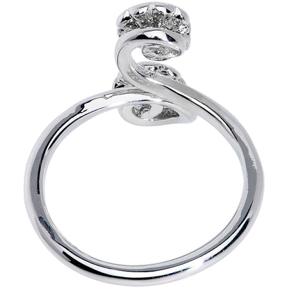 Spring Summer Rainbow Flower Spiral Toe Ring