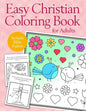 Easy Christian Coloring Book for Adults: Calming Large Print Psalms for Seniors and Beginners - Paperback