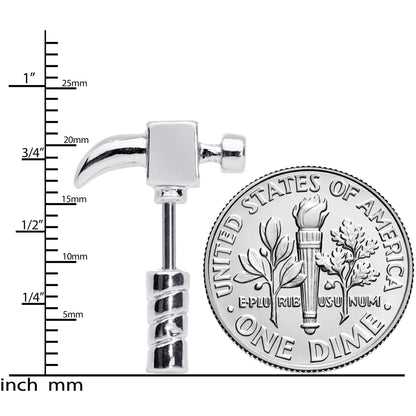 16G 1/4 Claw Hammer Cartilage Earring
