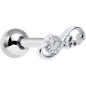 16G 1/4 Infinity Heart Valentines Day Cartilage Tragus Earring