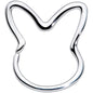 18G 5/16 Easter Bunny Rabbit Closure Ring