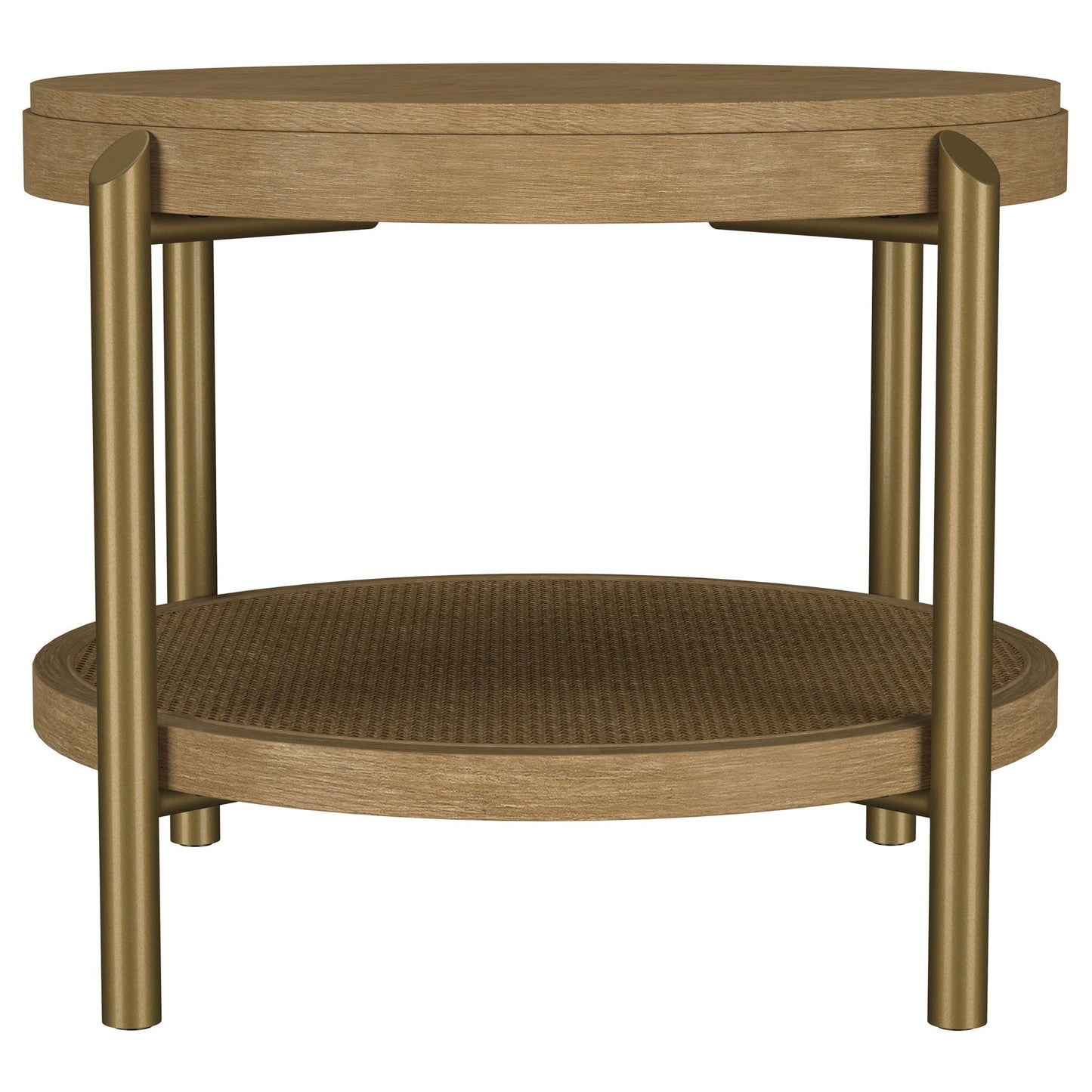 Arini 2-piece Round Coffee and End Table Set Sand Wash