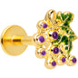 16G 5/16 Gold Tone Yummy Grapes Labret Monroe Tragus
