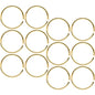 22G 5/16 Gold Tone Anodized Seamless Circular Ring Set of 12