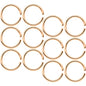 18G 5/16 Rose Gold Tone Anodized Seamless Circular Ring Set of 12