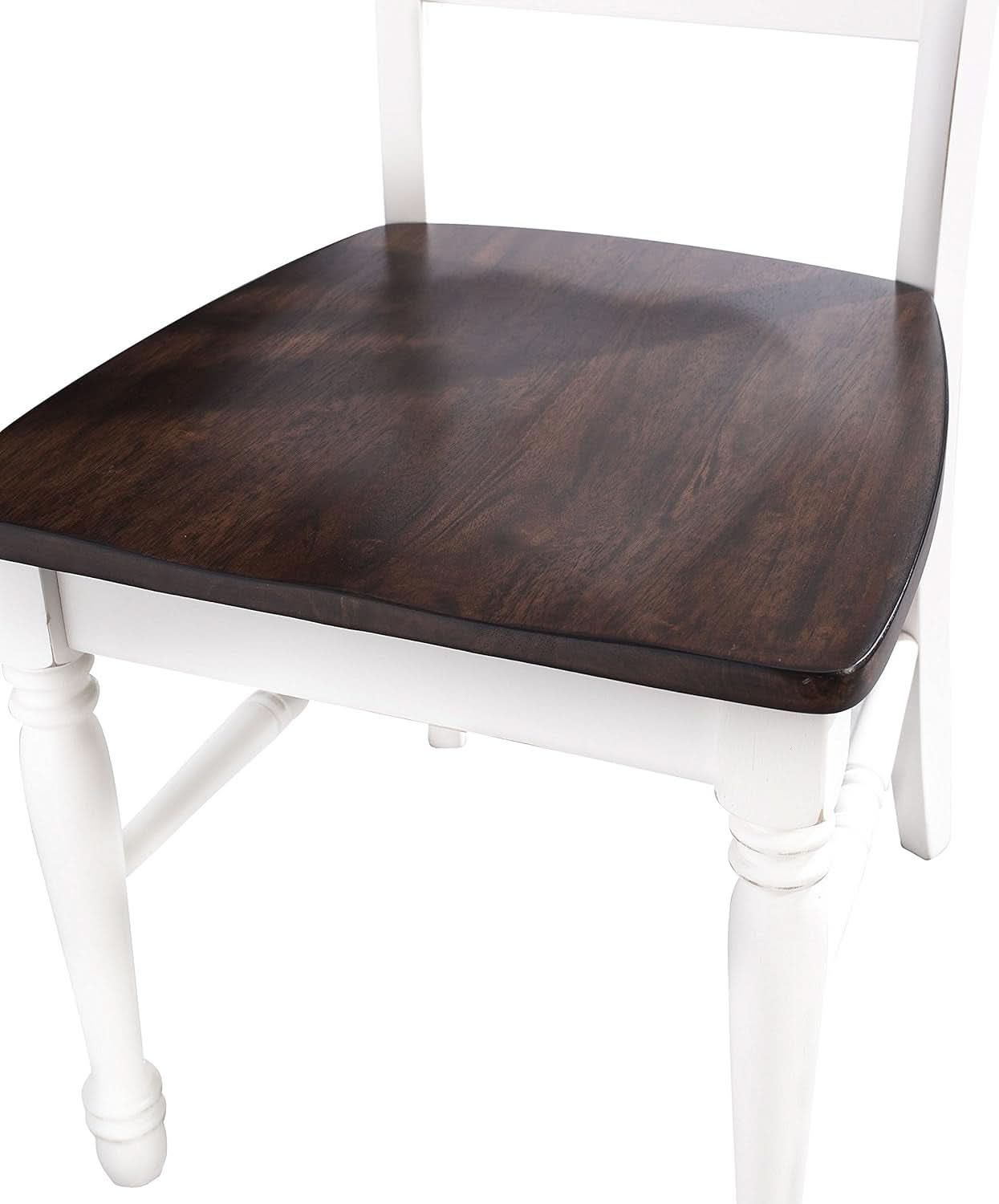 Shelby Distressed White X Back Dining Chairs Set Of 2