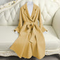 Little Man Woolen Winter Coat Women Winter
