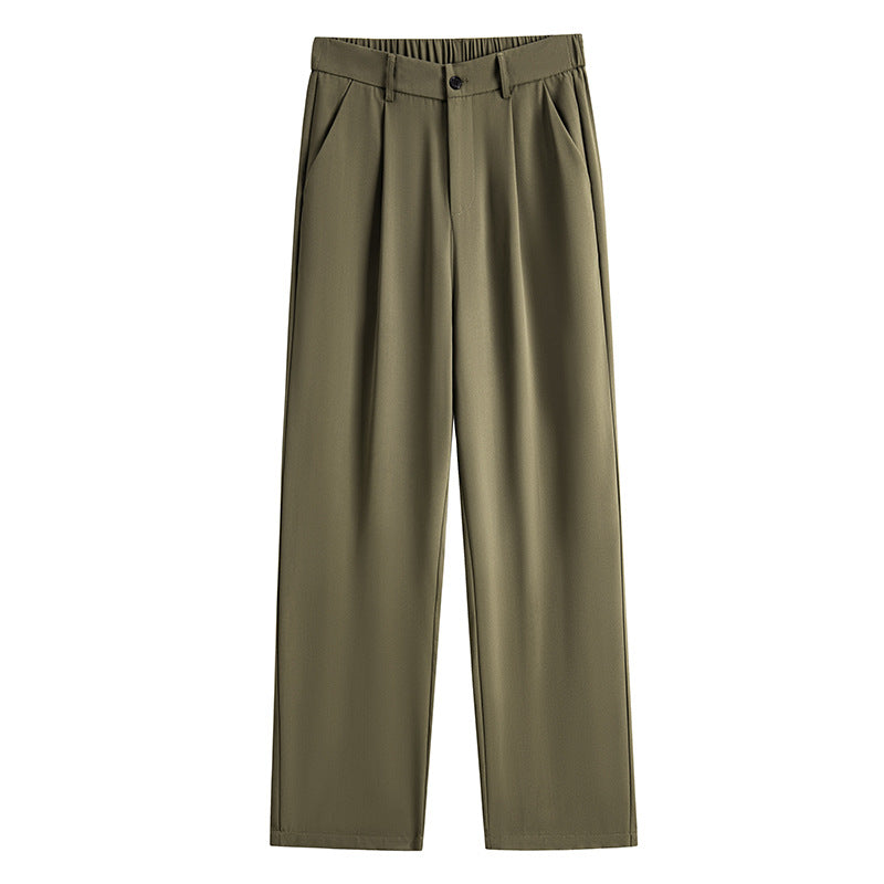 Mens Fashionable Straight-Leg Loose Casual Pants
