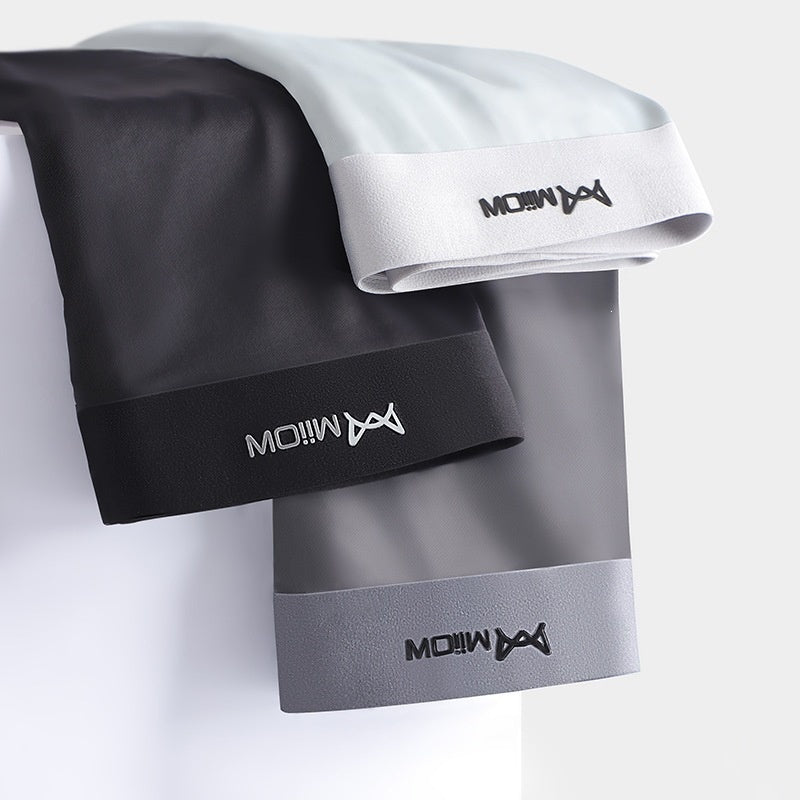 Mens Underwear Ice Silk For The Crotch Area