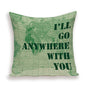 New Retro Toss Pillow Case European World Map Cushion Cover Seat Sofa Covers Morocco Linen House Home Decor Throw Pillows Cases