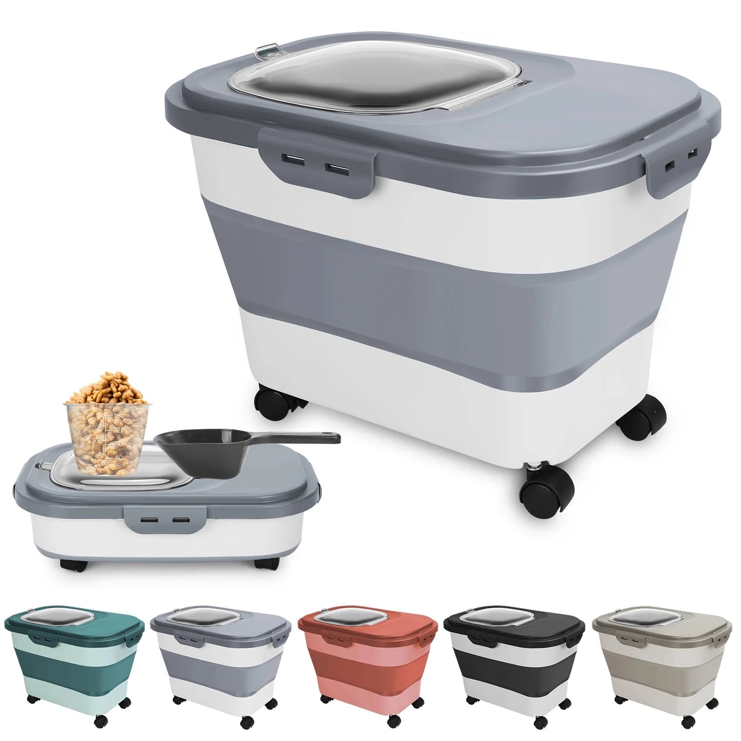 Best 20 Lb Pet Food Containers with Wheels and Lids