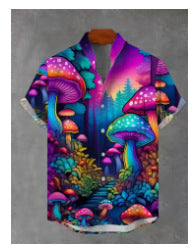Hawaiian-style Fashionable And Breathable Mens Shirt