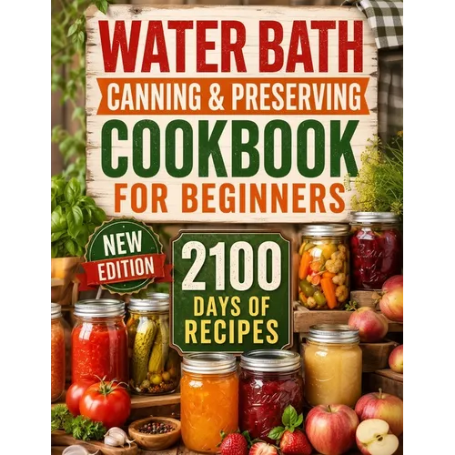 Water Bath Canning & Preserving Cookbook for Beginners: 2100 Days of Quick & Easy Homemade Recipes A Step-by-Step Guide to Healthy and High-Quality Fo - Paperback