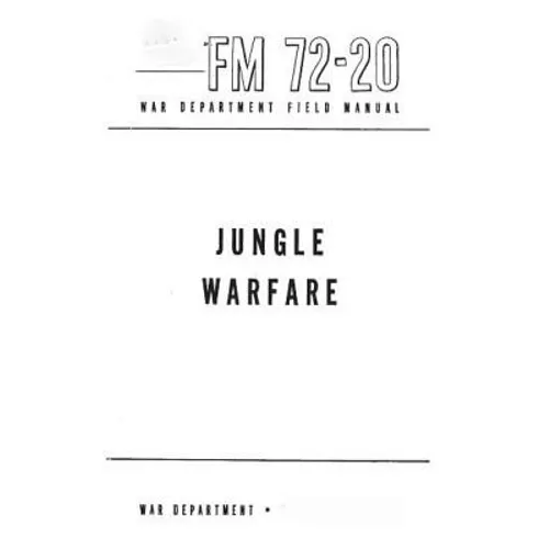 FM 72-20 Jungle Warfare - Paperback