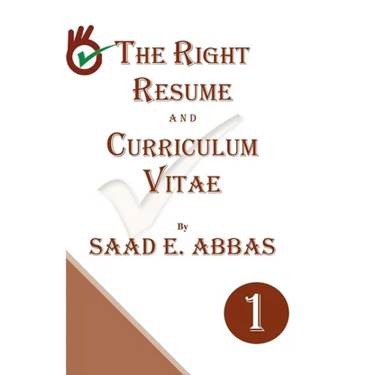 The Right Resume and Curriculum Vitae - Paperback