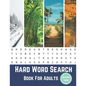 Hard Word Search Book For Adults Seasons Theme: Large Print Puzzle Book Gift With Solutions - Paperback